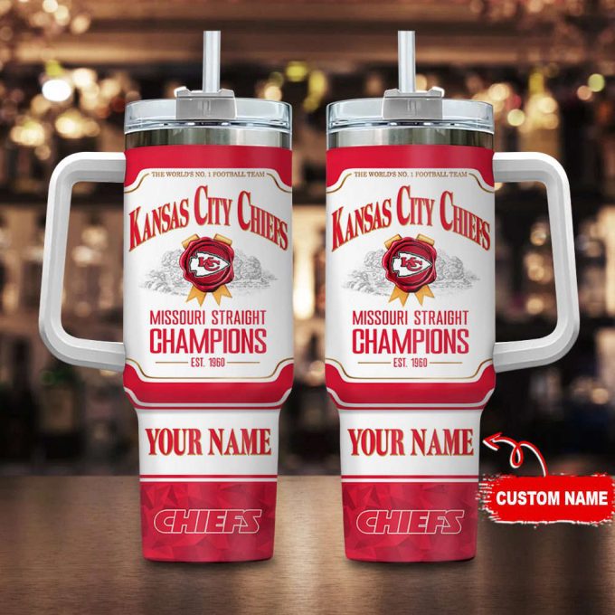 Kansas City Chiefs Personalized The World’s No 1 Football Team Nfl Jim Beam 40Oz Stanley Tumbler 2