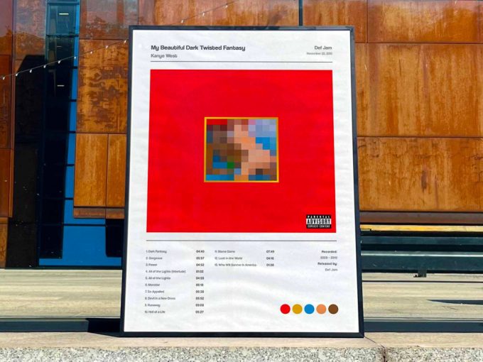 Kanye West &Quot;My Beautiful Dark Twisted Fantasy&Quot; Album Cover Poster 2