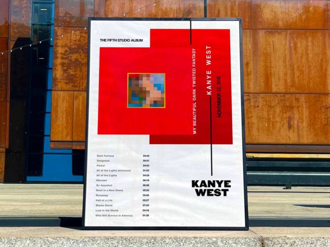 Kanye West &Quot;My Beautiful Dark Twisted Fantasy&Quot; Album Cover Poster 2