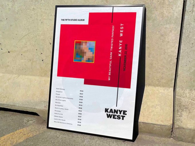Kanye West &Quot;My Beautiful Dark Twisted Fantasy&Quot; Album Cover Poster 3