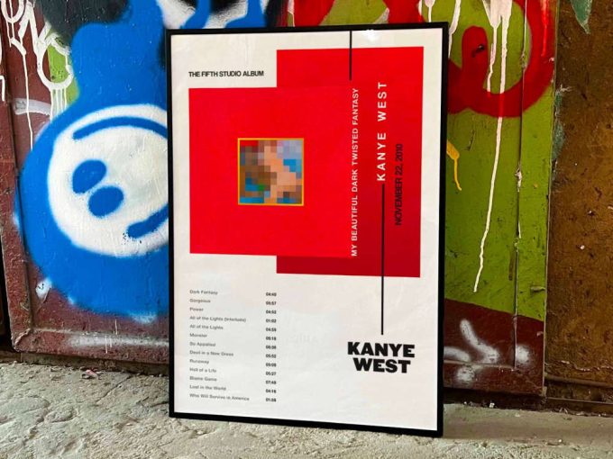 Kanye West &Quot;My Beautiful Dark Twisted Fantasy&Quot; Album Cover Poster 6
