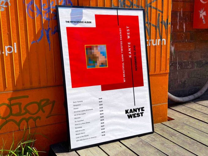 Kanye West &Quot;My Beautiful Dark Twisted Fantasy&Quot; Album Cover Poster 9