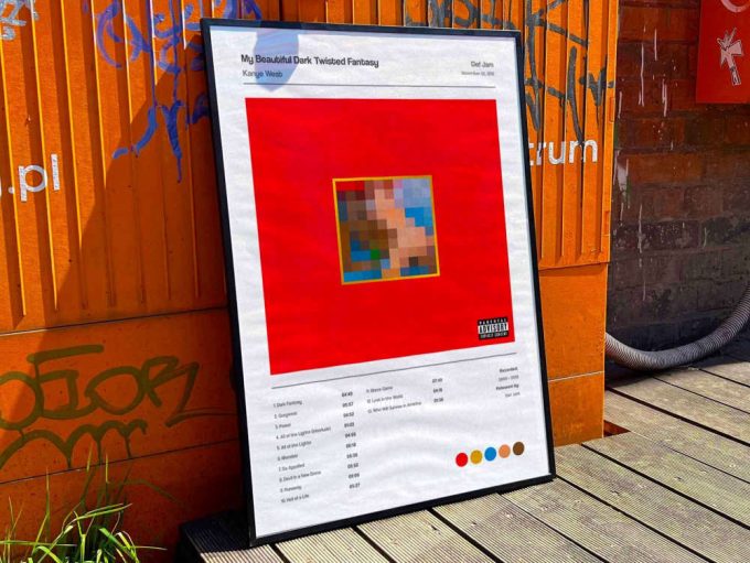 Kanye West &Quot;My Beautiful Dark Twisted Fantasy&Quot; Album Cover Poster 9