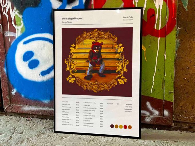 Kanye West &Quot;The College Dropout&Quot; Album Cover Poster 3