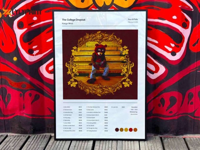 Kanye West &Amp;Quot;The College Dropout&Amp;Quot; Album Cover Poster 1