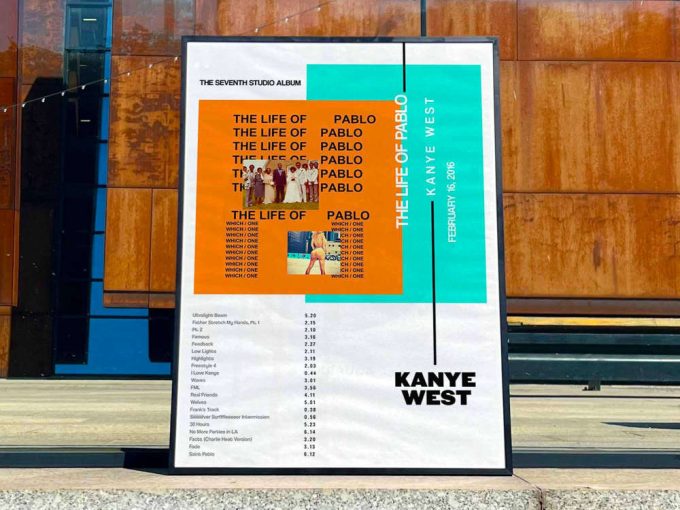 Kanye West &Quot;The Life Of Pablo&Quot; Album Cover Poster 2