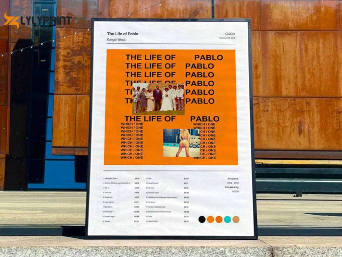 Kanye West &Amp;Quot;The Life Of Pablo&Amp;Quot; Album Cover Poster 1