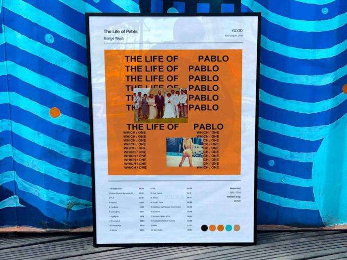 Kanye West &Quot;The Life Of Pablo&Quot; Album Cover Poster 2
