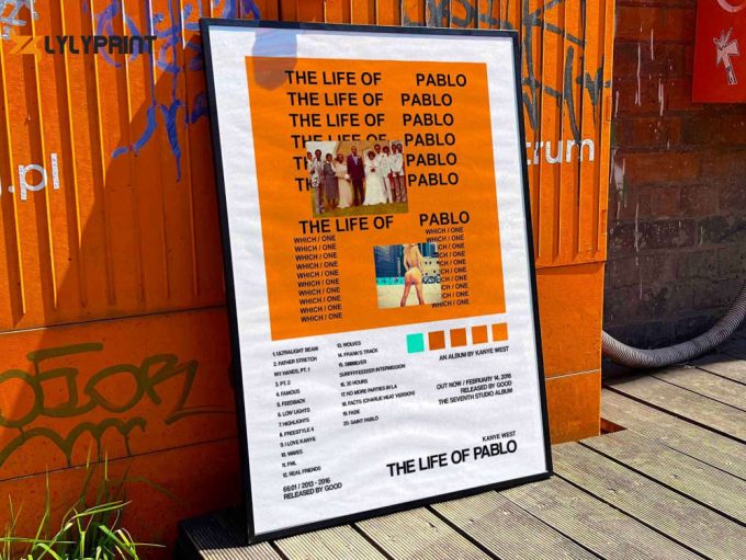 Kanye West &Amp;Quot;The Life Of Pablo&Amp;Quot; Album Cover Poster 1