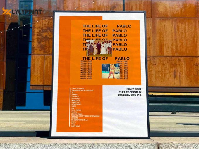 Kanye West &Amp;Quot;The Life Of Pablo&Amp;Quot; Album Cover Poster 1