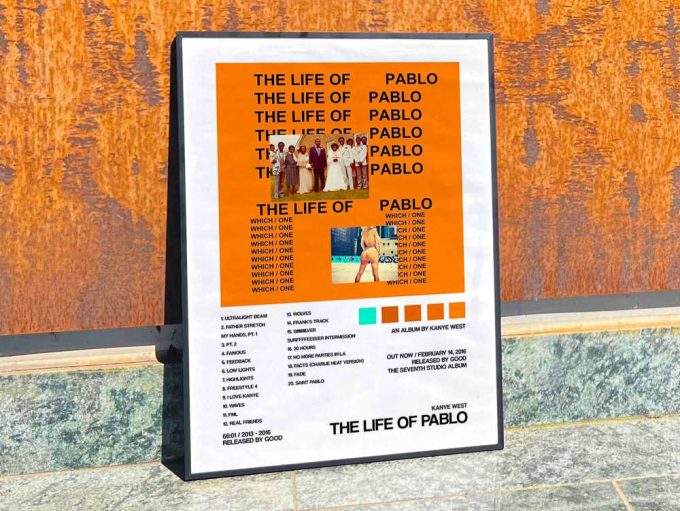 Kanye West &Quot;The Life Of Pablo&Quot; Album Cover Poster 2
