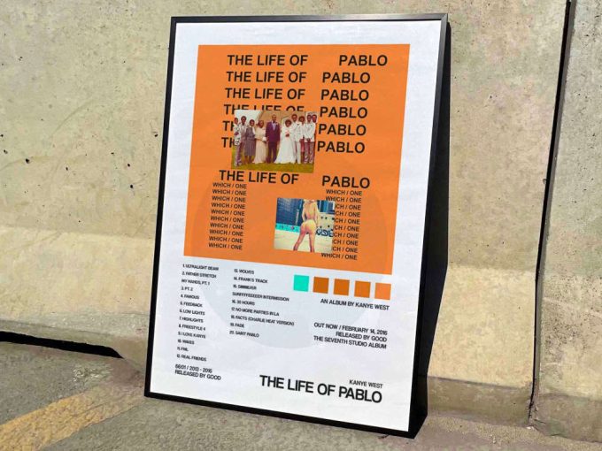 Kanye West &Quot;The Life Of Pablo&Quot; Album Cover Poster 3
