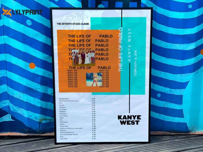 Kanye West &Amp;Quot;The Life Of Pablo&Amp;Quot; Album Cover Poster 1