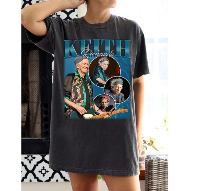 Keith Richards T-Shirt Keith Richards Shirt Keith Richards Tees Keith Richards Sweater Retro T-Shirt Trendy Sweatshirt 2