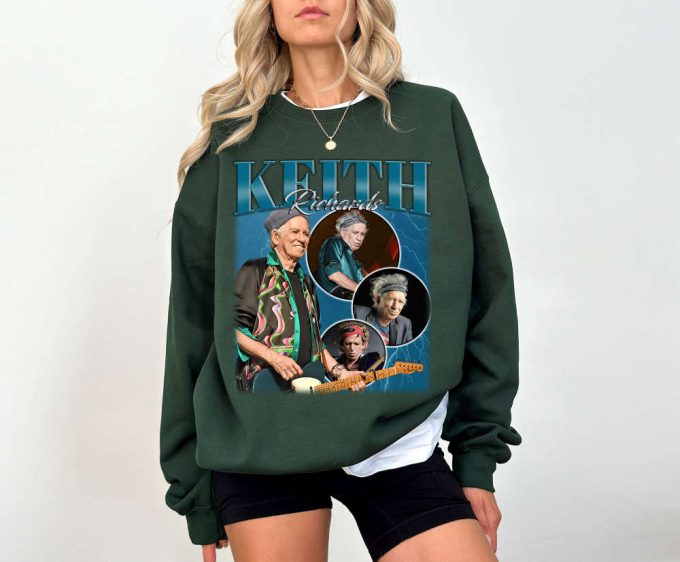 Keith Richards T-Shirt Keith Richards Shirt Keith Richards Tees Keith Richards Sweater Retro T-Shirt Trendy Sweatshirt 4