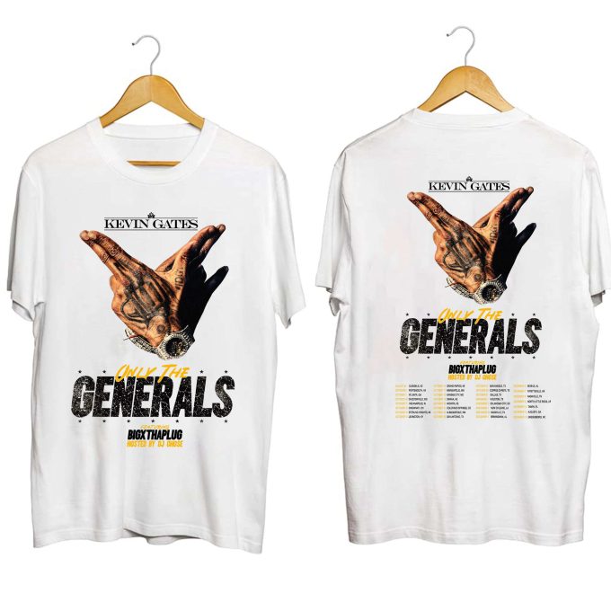 Kevin Gates Only The Generals Tour 2023 Shirt - Official Fan Concert Merch 2