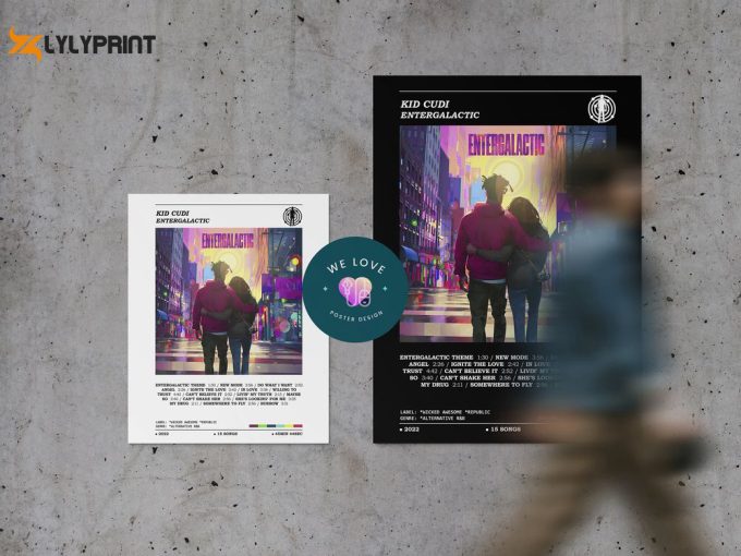 Kid Cudi - Entergalactic Album Poster / Kid Cudi Poster 2