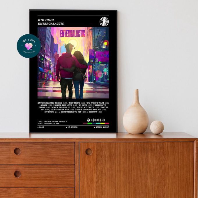 Kid Cudi - Entergalactic Album Poster / Kid Cudi Poster 3