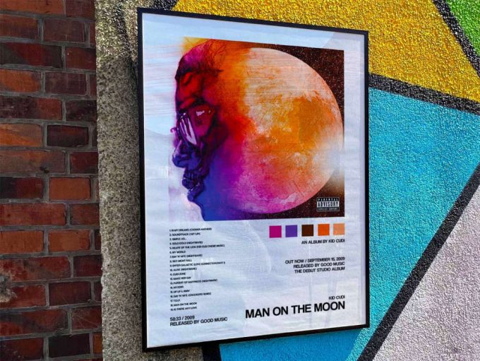 Kid Cudi &Quot;Man On The Moon&Quot; Album Cover Poster #2 2
