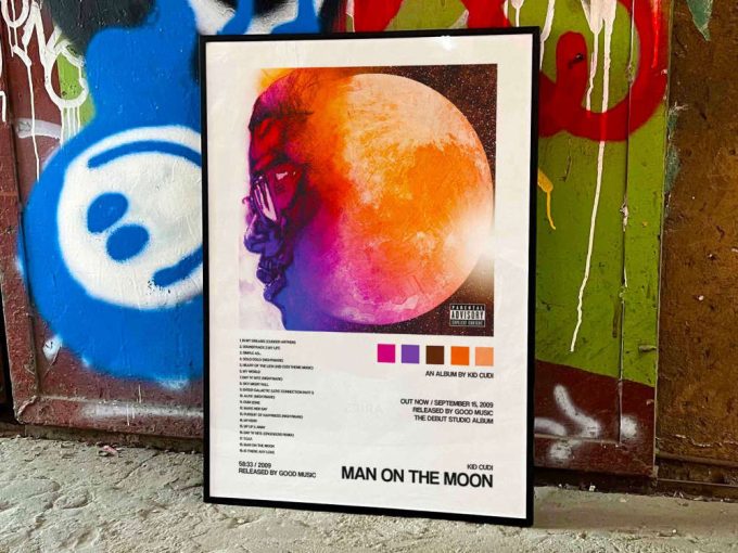 Kid Cudi &Quot;Man On The Moon&Quot; Album Cover Poster #2 3