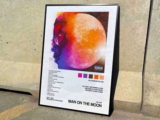 Kid Cudi &Quot;Man On The Moon&Quot; Album Cover Poster #2 3