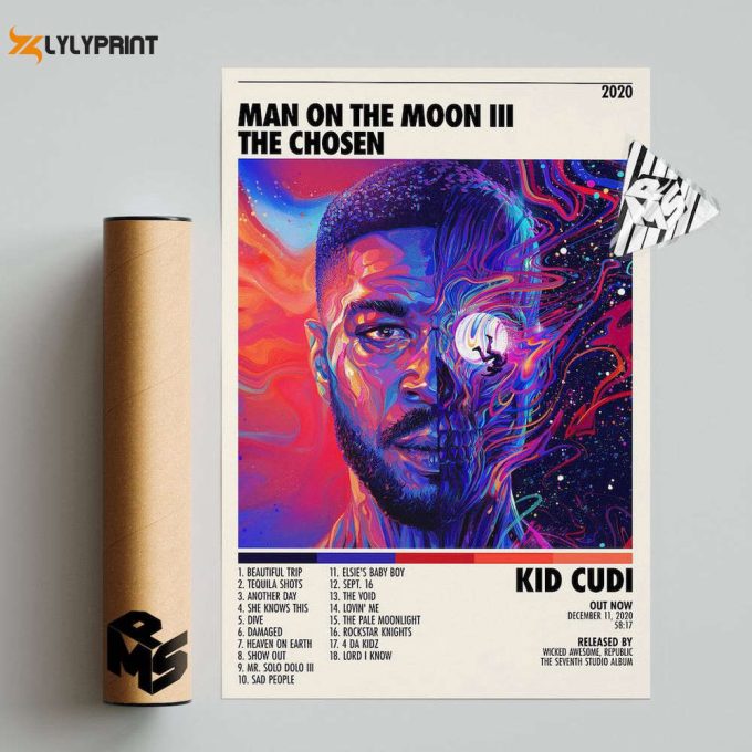 Kid Cudi Poster | Man On The Moon Iii: The Chosen Poster 1