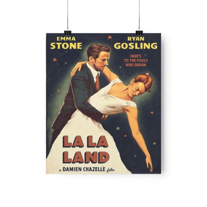 La La Land Movie Poster Retro Film Poster Home Wall Decor 3