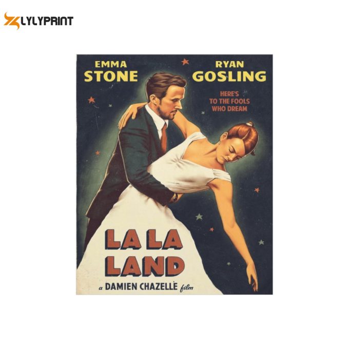 La La Land Movie Poster Retro Film Poster Home Wall Decor 1