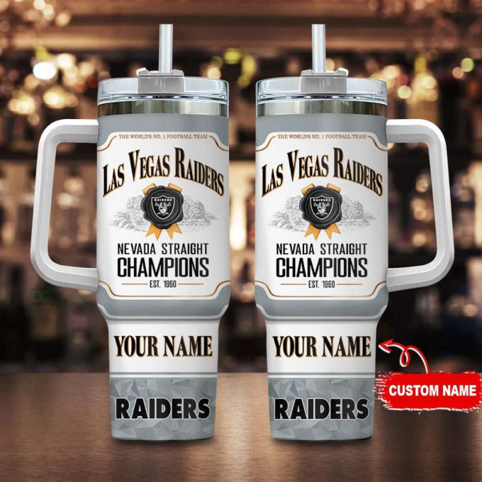 Las Vegas Raiders Personalized The World’s No 1 Football Team Nfl Jim Beam 40Oz Stanley Tumbler 2