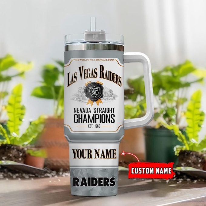 Las Vegas Raiders Personalized The World’s No 1 Football Team Nfl Jim Beam 40Oz Stanley Tumbler 3
