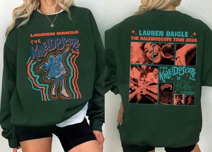 Lauren Daigle The Kaleidoscope Tour 2024 T-Shirt Sweatshirt, Lauren Daigle Concert, Music Concert Gift, 2024 Tour Shirt, Thank God I Do 5