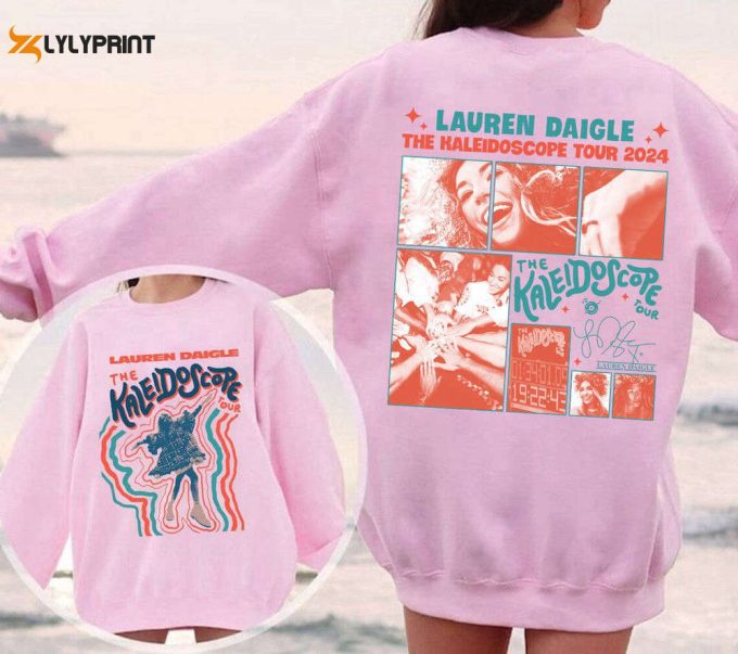 Lauren Daigle The Kaleidoscope Tour 2024 T-Shirt Sweatshirt, Lauren Daigle Concert, Music Concert Gift, 2024 Tour Shirt, Thank God I Do 1