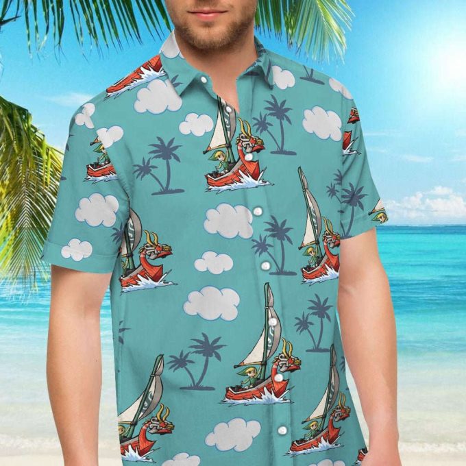 Legend Of Zelda The Wind Waker Hawaiian Shirt And Beach Shorts 5