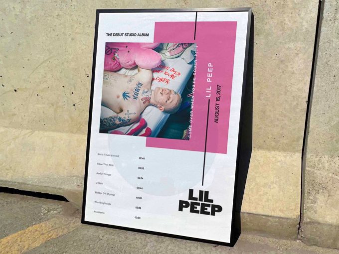 Lil Peep &Quot;Come Over When You&Quot;Re Sober, Pt. 1&Quot; Album Cover Poster 2