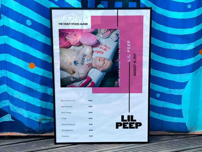 Lil Peep &Quot;Come Over When You&Quot;Re Sober, Pt. 1&Quot; Album Cover Poster 3