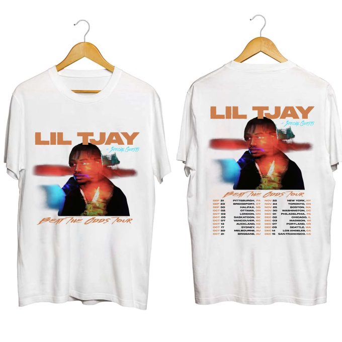 Lil Tjay Beat The Odds Tour 2023 Shirt: Fan Shirt For Rapper S Concert 2