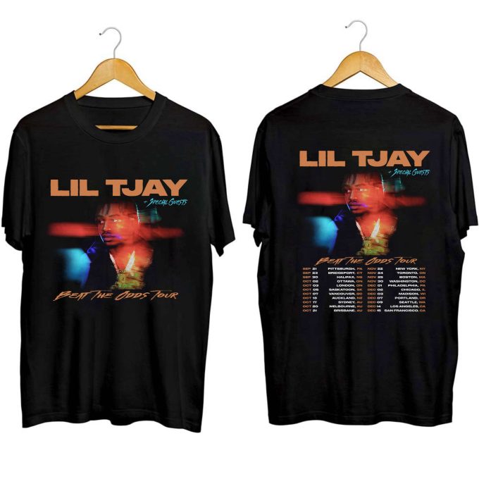 Lil Tjay Beat The Odds Tour 2023 Shirt: Fan Shirt For Rapper S Concert 1