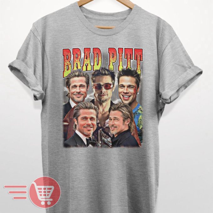 Limited Brad Pitt Vintage T-Shirt Gift For Women And Man Unisex T-Shirt 2