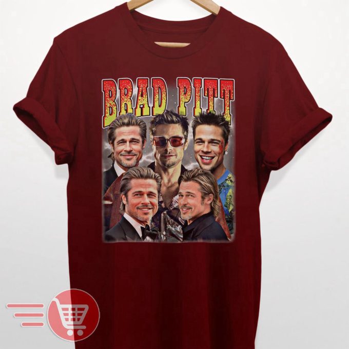 Limited Brad Pitt Vintage T-Shirt Gift For Women And Man Unisex T-Shirt 3