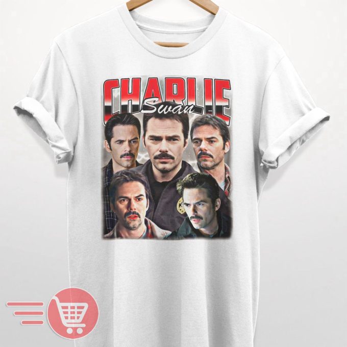 Limited Charlie Swan Vintage T-Shirt, Gift For Women And Man Unisex T-Shirt 4