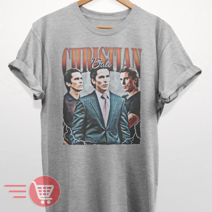 Limited Christian Bale Vintage T-Shirt Gift For Women And Man Unisex T-Shirt 2