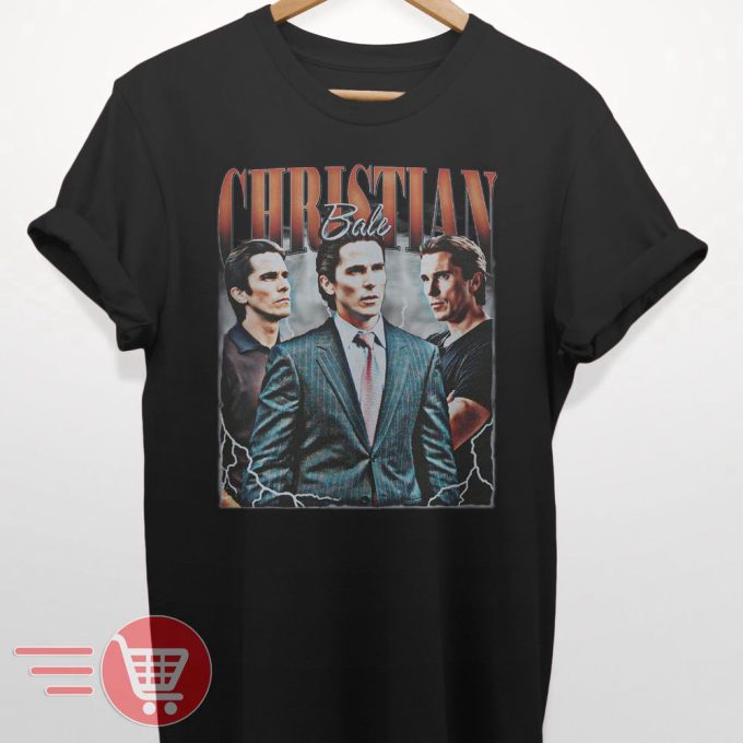 Limited Christian Bale Vintage T-Shirt Gift For Women And Man Unisex T-Shirt 1