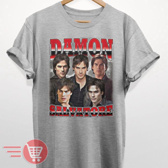 Limited Damon Salvatore Vintage T-Shirt, Gift For Women And Man Unisex T-Shirt Best Seller 2