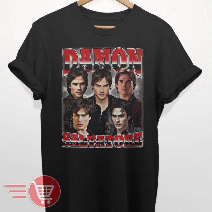 Limited Damon Salvatore Vintage T-Shirt, Gift For Women And Man Unisex T-Shirt Best Seller 1