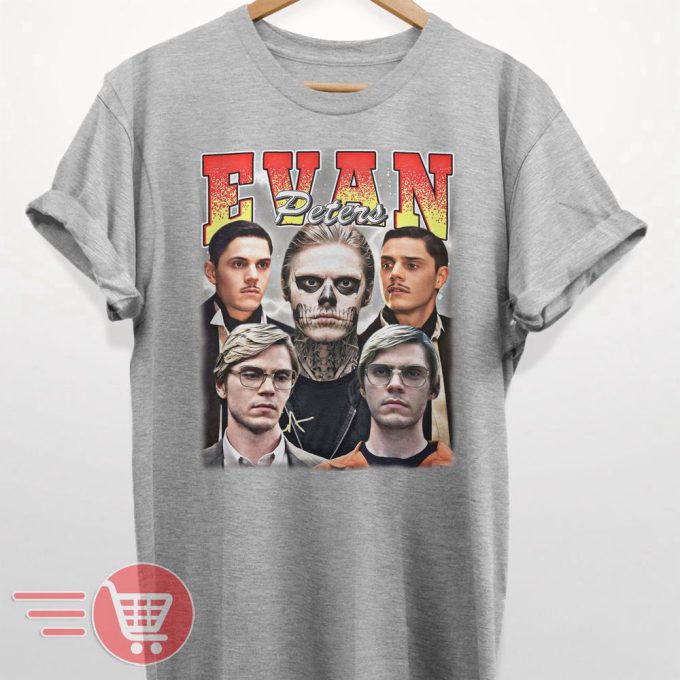 Limited Evan Peters Vintage T-Shirt, Gift For Women And Man Unisex T-Shirt 2