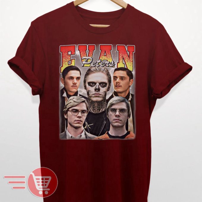 Limited Evan Peters Vintage T-Shirt, Gift For Women And Man Unisex T-Shirt 3