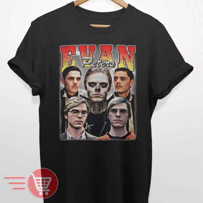 Limited Evan Peters Vintage T-Shirt, Gift For Women And Man Unisex T-Shirt 1