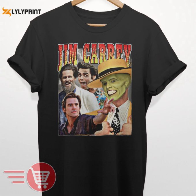 Limited Jim Carrey Vintage T-Shirt Gift For Women And Man Unisex T-Shirt 1