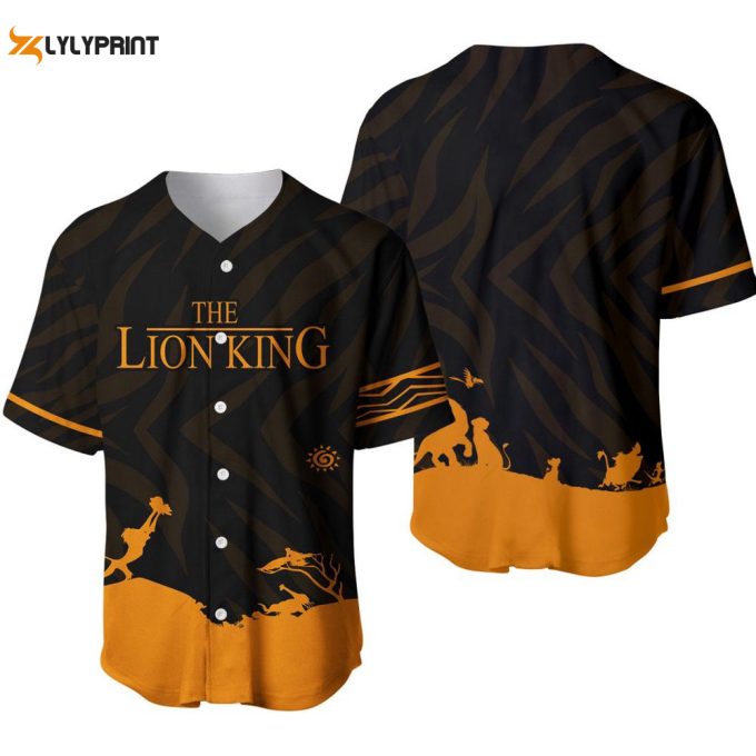 Lion King Iconic Scene Disney Custom Baseball Jersey 1