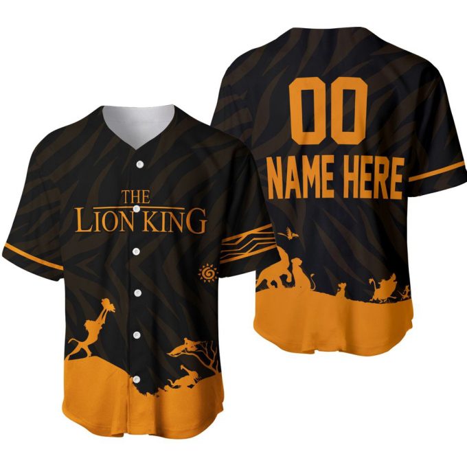 Lion King Iconic Scene Disney Custom Baseball Jersey 4